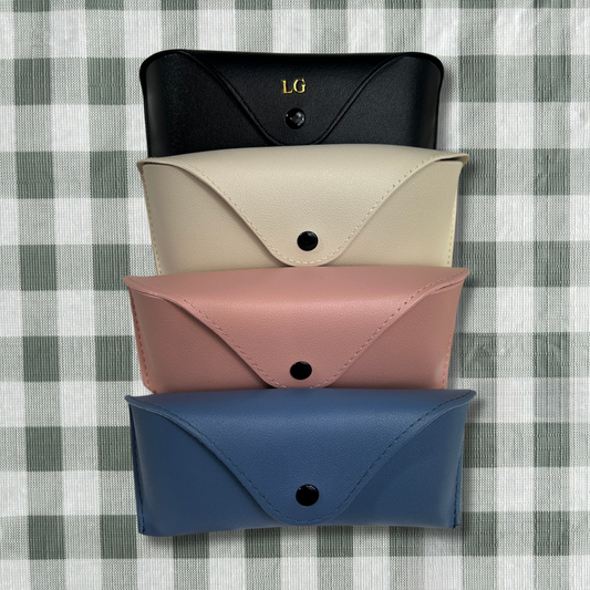 Personalised Vegan Leather Sunglasses Case