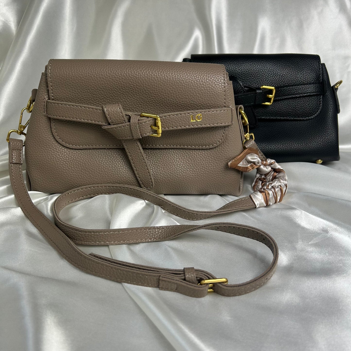 Personalised Vegan Leather Crossbody Bag