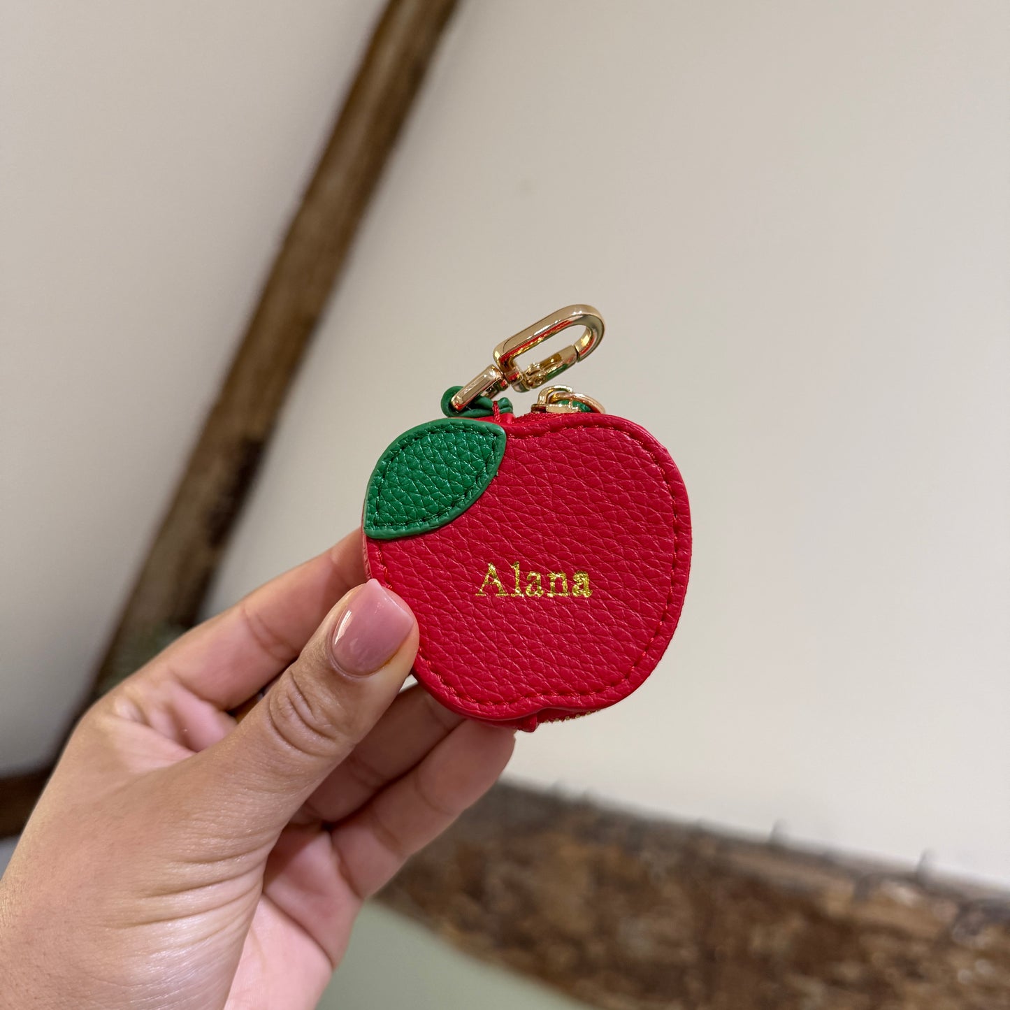 Apple Bag Charm - Gold - Alana