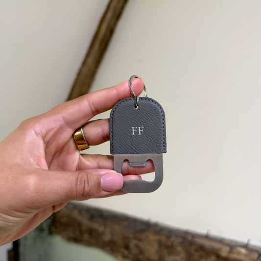 Bottle Opener Keychain - Grey/ Silver - FF