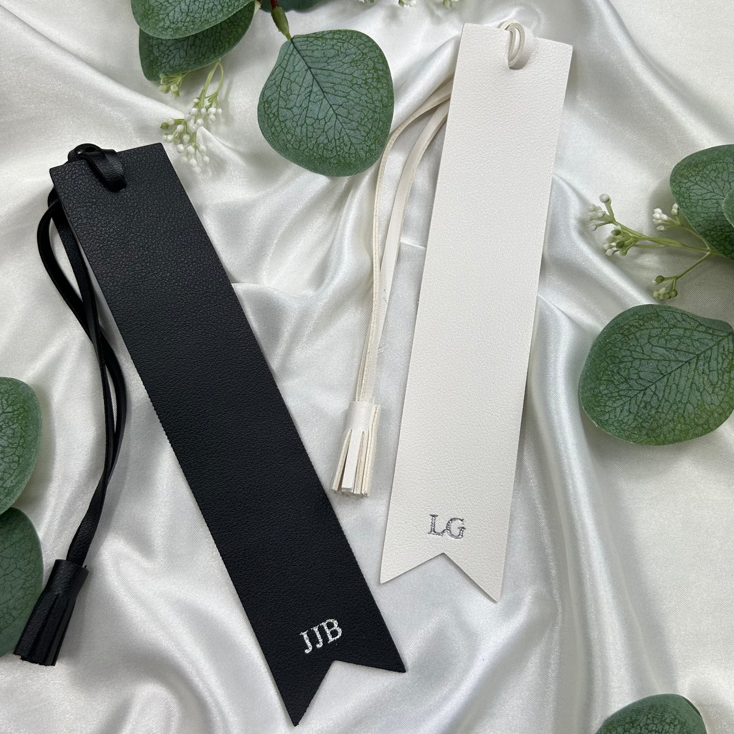 Personalised Vegan Leather Tassel Bookmark