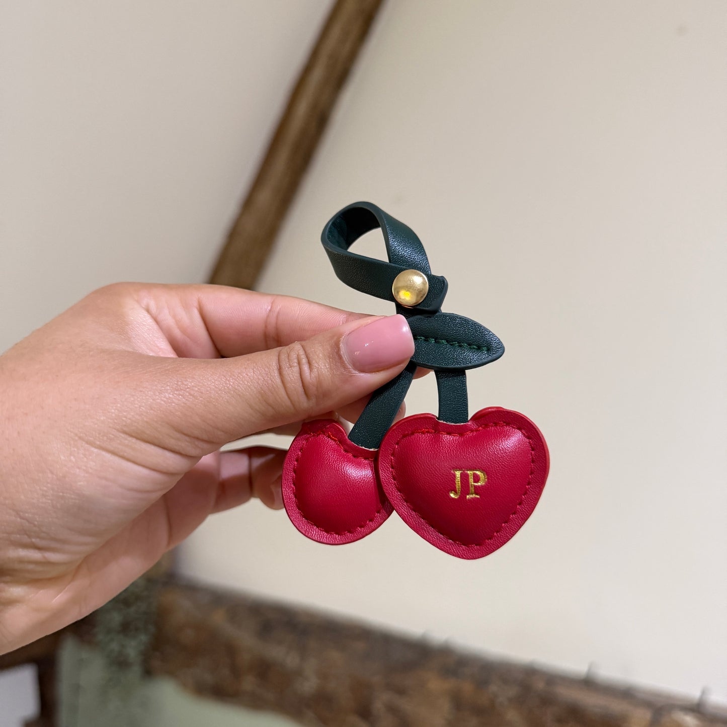 Cherry Bag Charm - Gold - JP