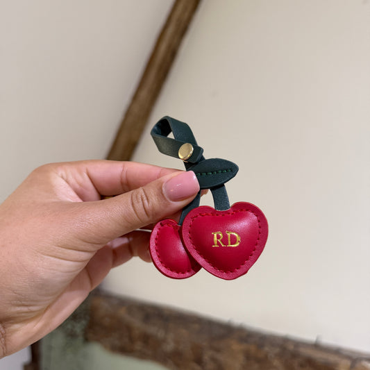 Cherry Bag Charm - Gold - RD