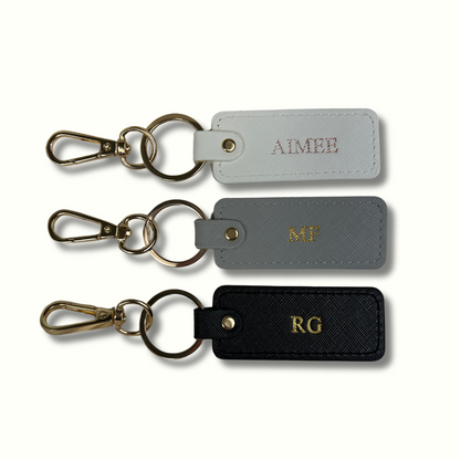 Personalised Vegan Leather Keychain