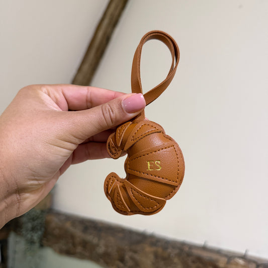 Croissant Bag Charm - Gold - ES