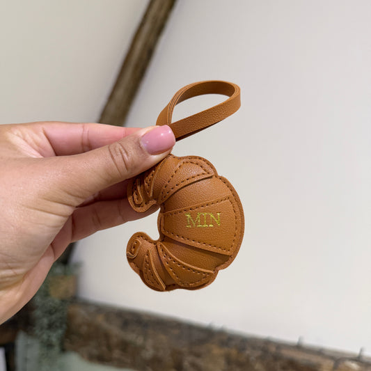 Croissant Bag Charm - Gold - MIN