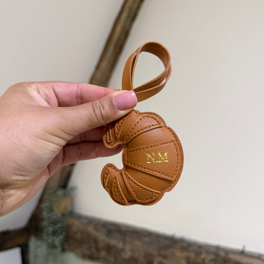 Croissant Bag Charm - Gold - NM