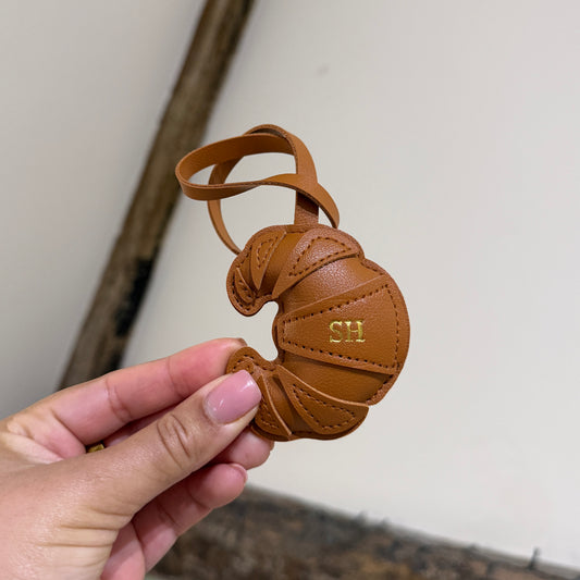 Croissant Bag Charm - Gold - SH
