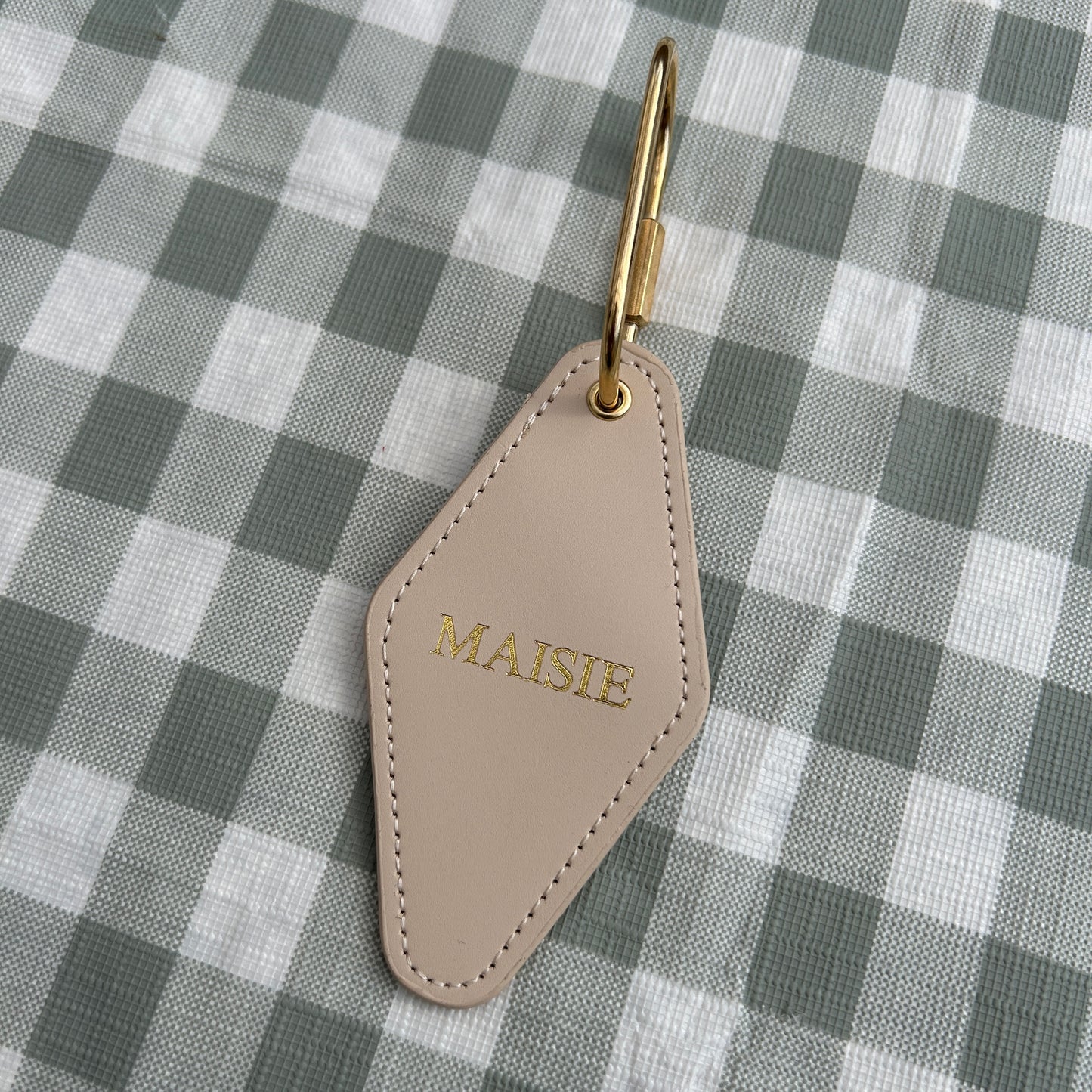 Personalised Diamond Carabiner Keychain