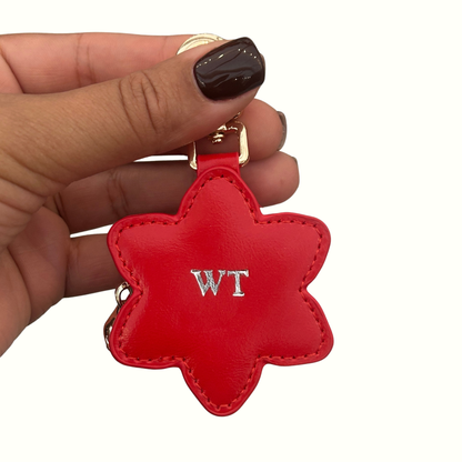 Personalised Snowflake Zip Bag Charm