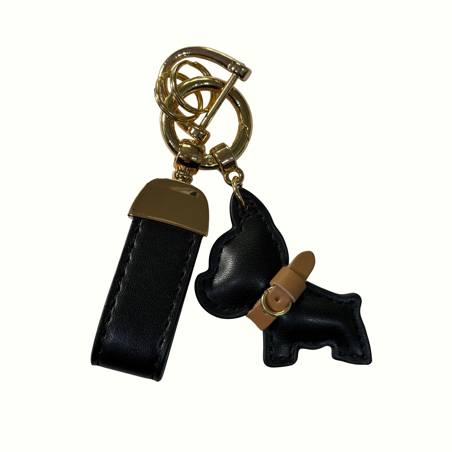 Personalised Dog Charm Keyring