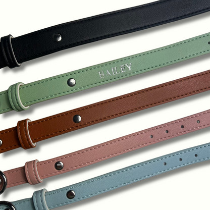 Personalised Vegan Leather Pet Collar