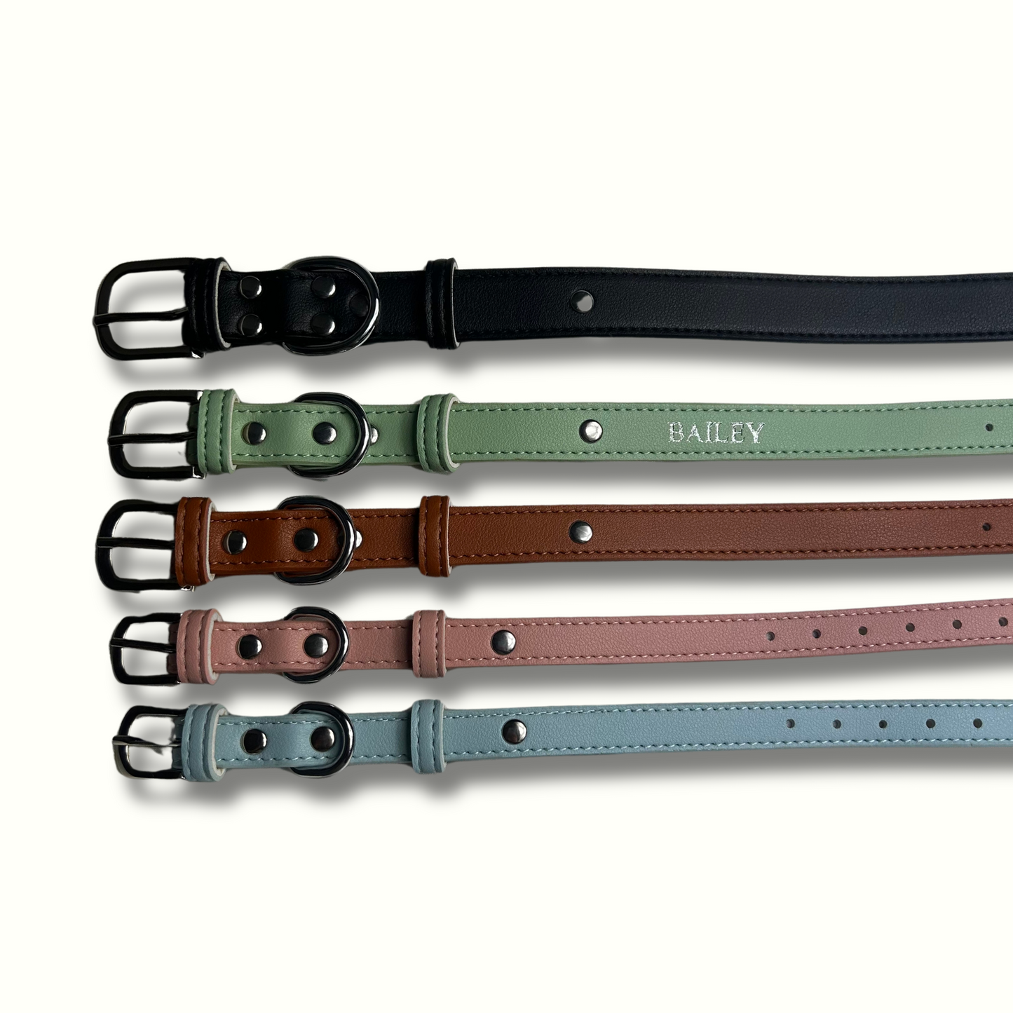 Personalised Vegan Leather Pet Collar