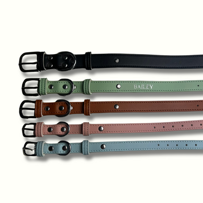 Personalised Vegan Leather Pet Collar