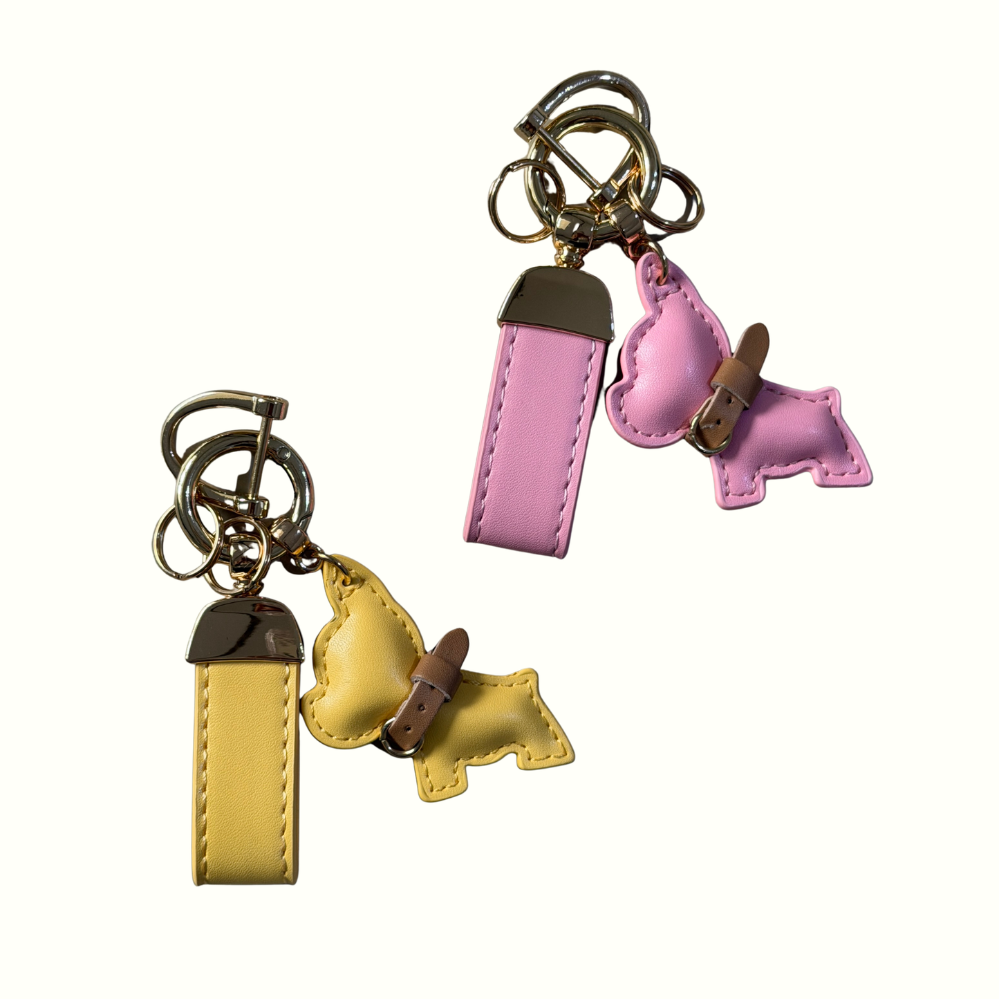 Personalised Dog Charm Keyring