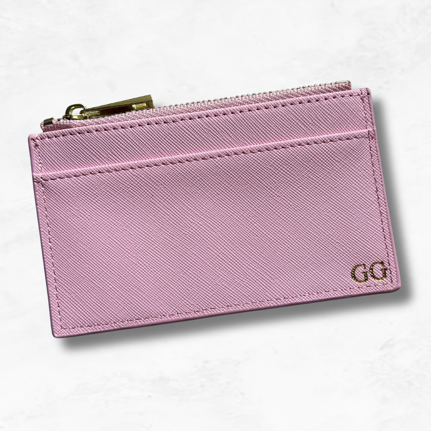 Personalised Vegan Leather Zip Cardholder