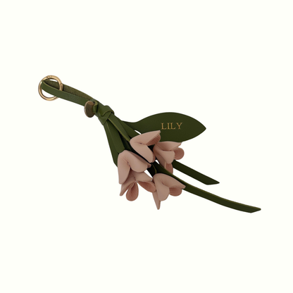 Personalised Flower Bag Charm