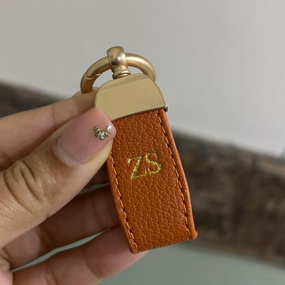 Fruit Charm Keychain - Orange/ Gold - ZS