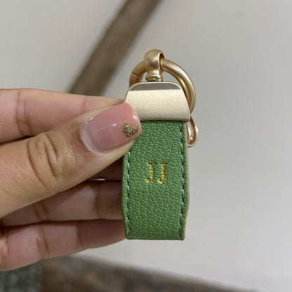 Fruit Charm Keychain - Strawberry/ Gold - JJ