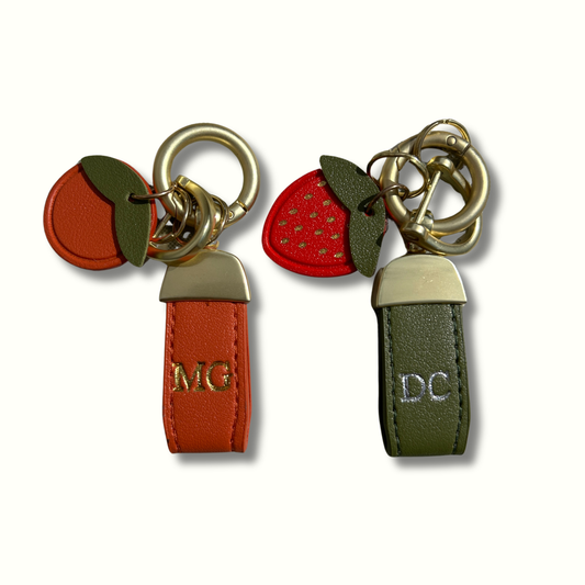 Personalised Fruit Charm Keychain