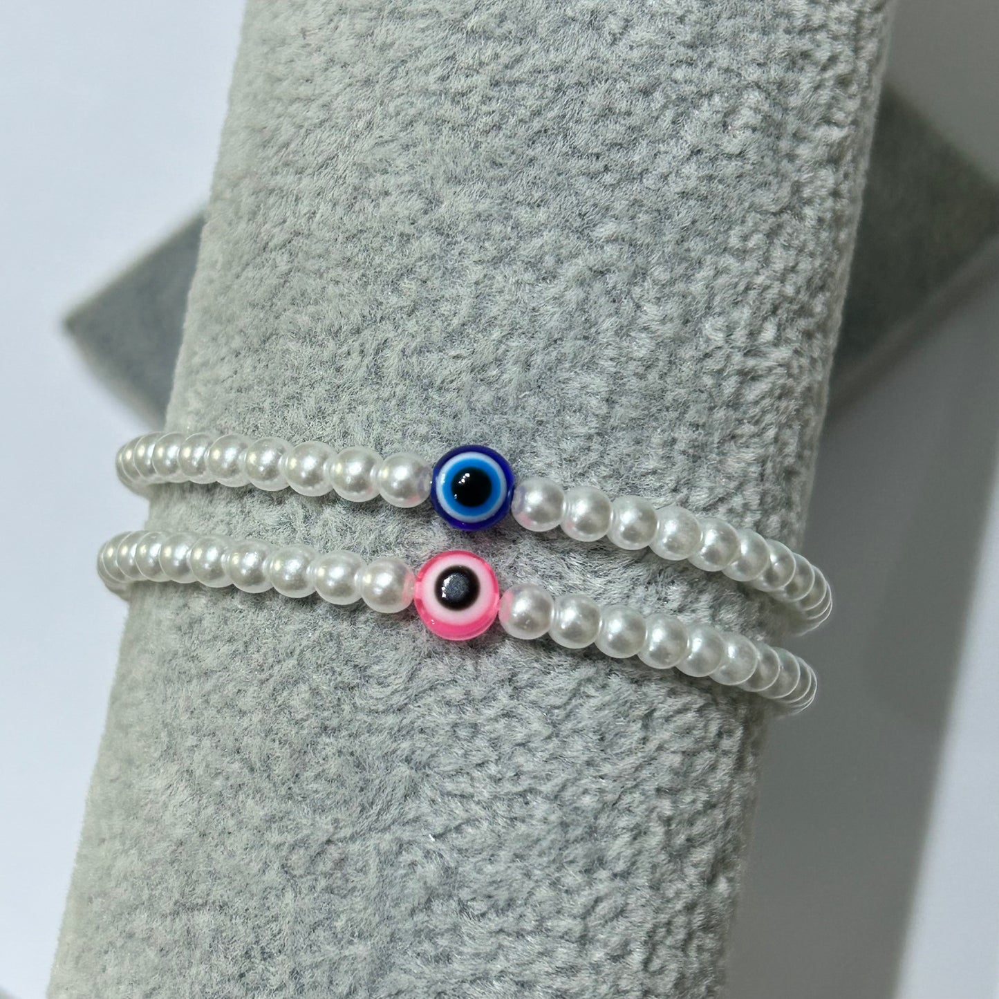 Evil Eye Pearl Beaded Bracelet