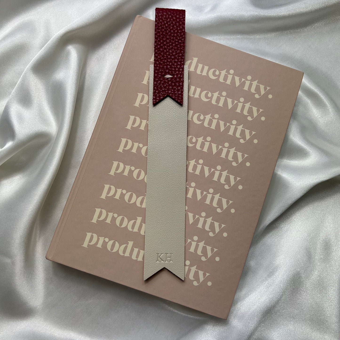 Personalised Vegan Leather Loop Bookmark