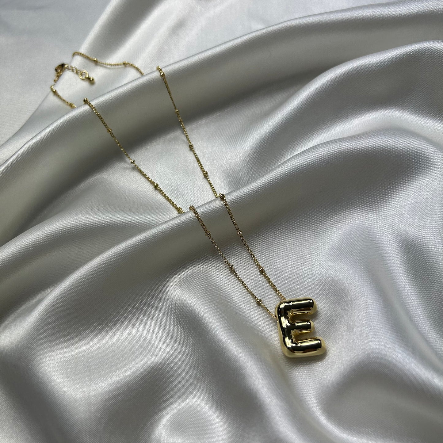 Balloon Initial 18K Gold Plated Necklace