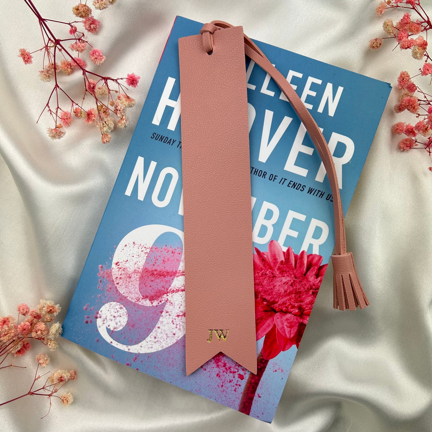 Personalised Vegan Leather Tassel Bookmark