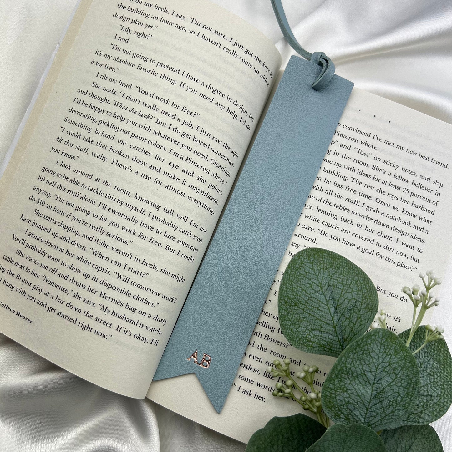 Personalised Vegan Leather Tassel Bookmark