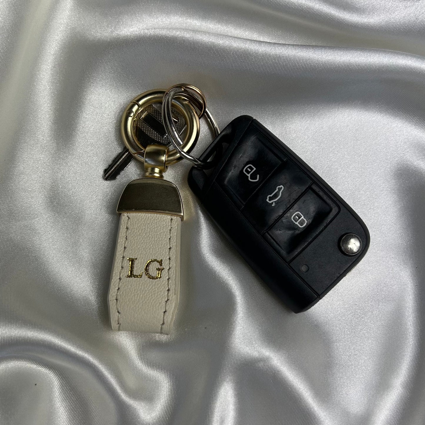 Leather Short Loop Keychain