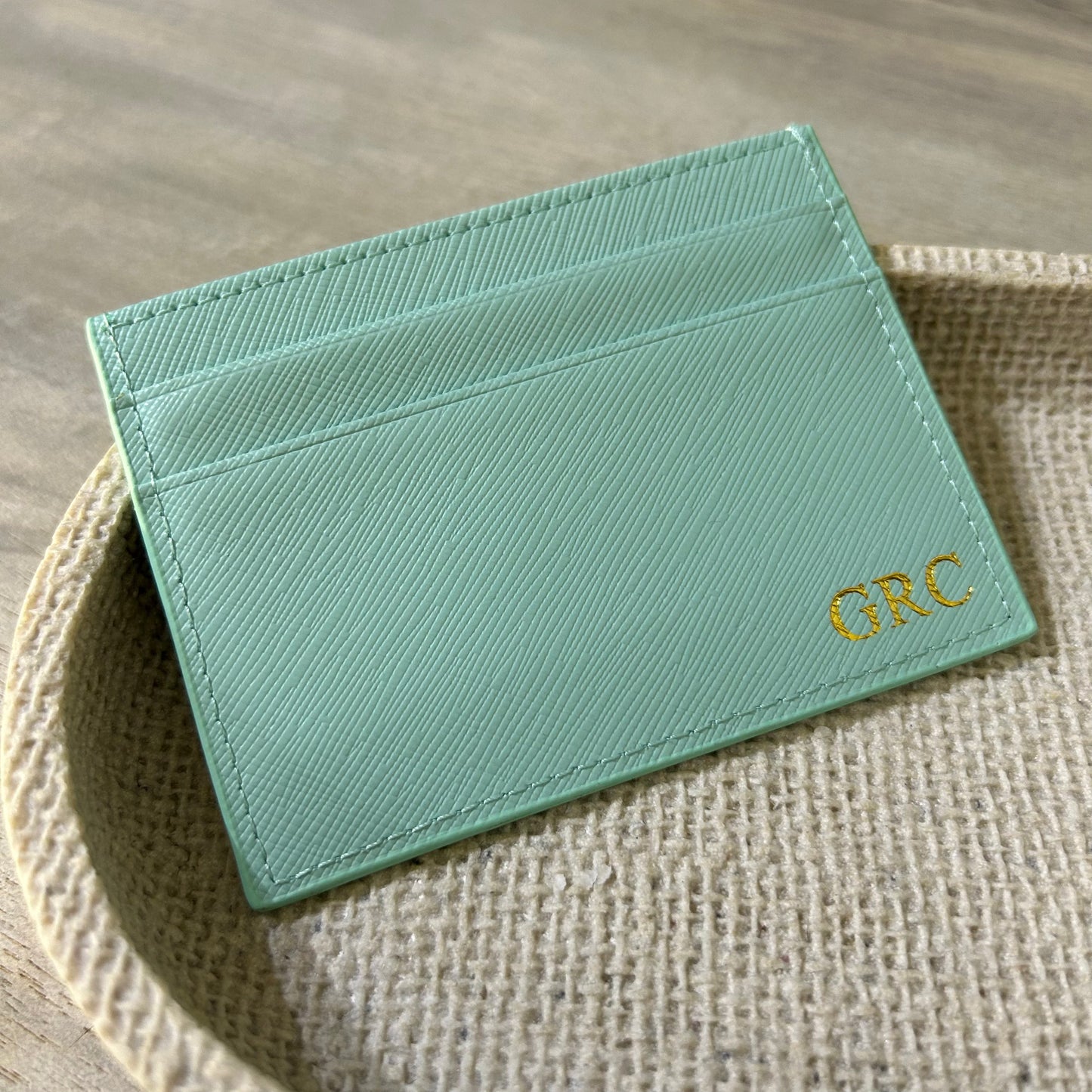 Personalised Leather Card Holder