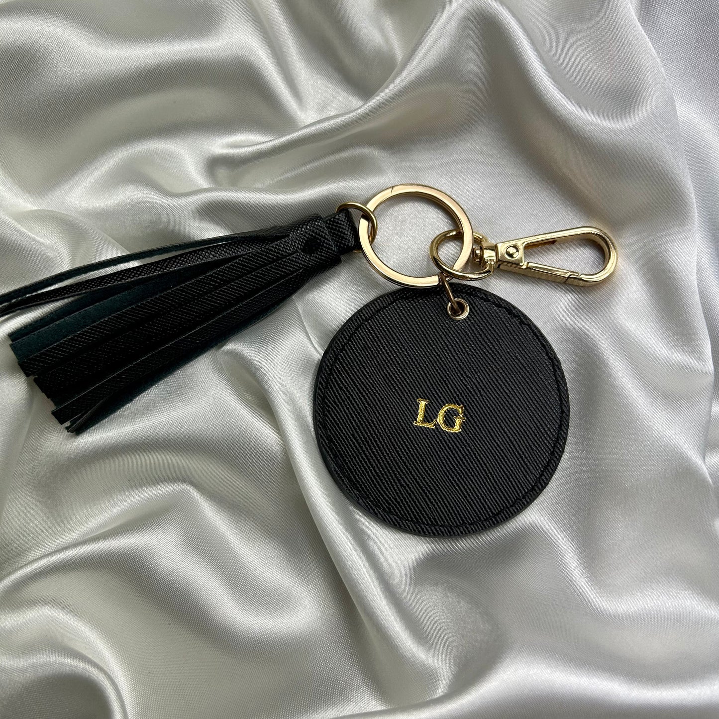 Personalised Round Tassel Keychain