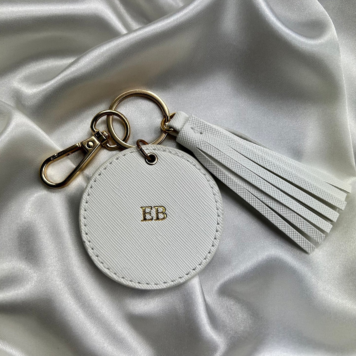 Personalised Round Tassel Keychain