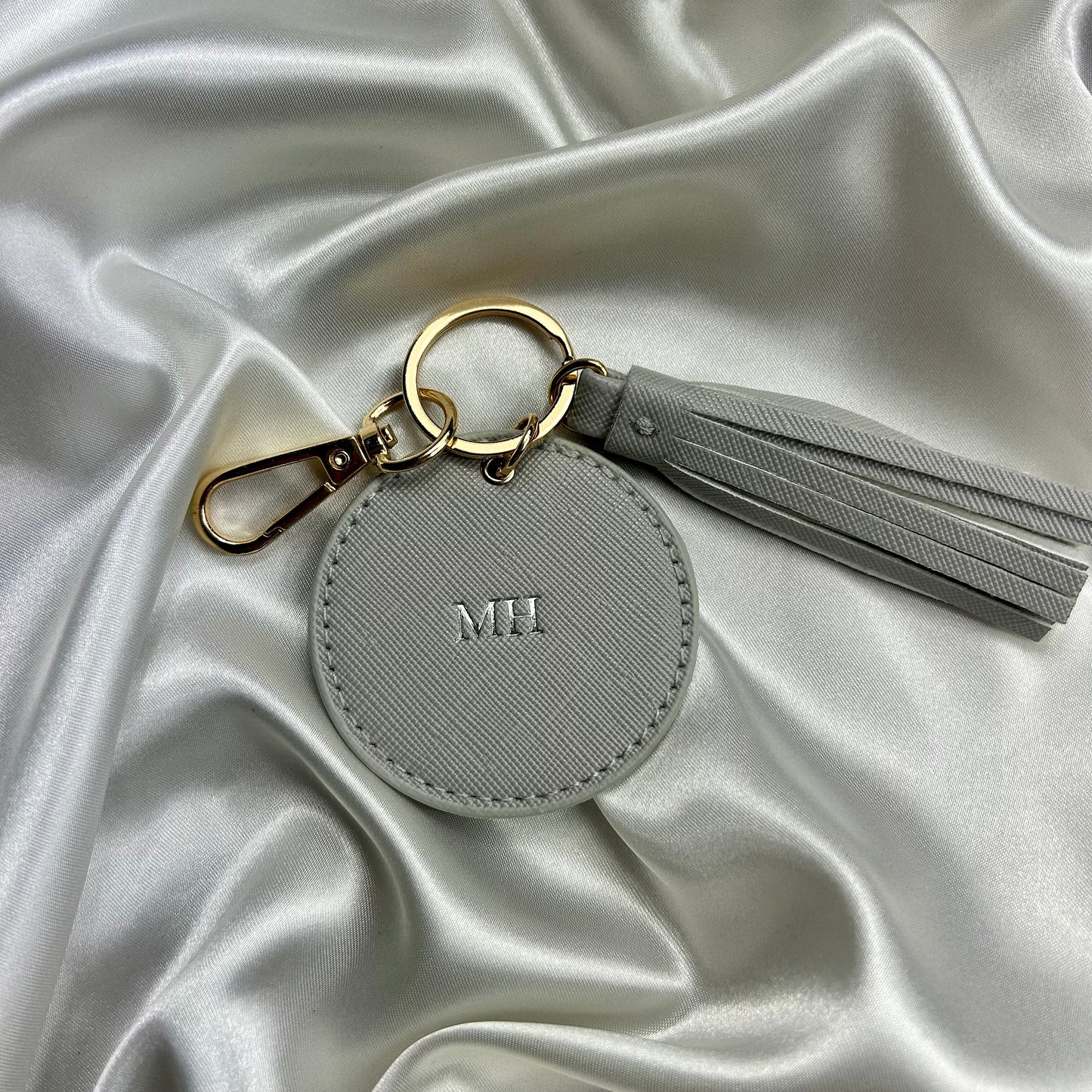 Personalised Round Tassel Keychain