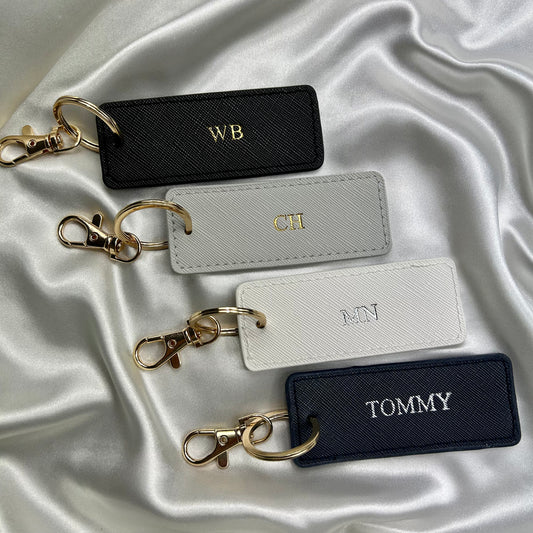 Personalised Rectangle Luggage Tag Keychain