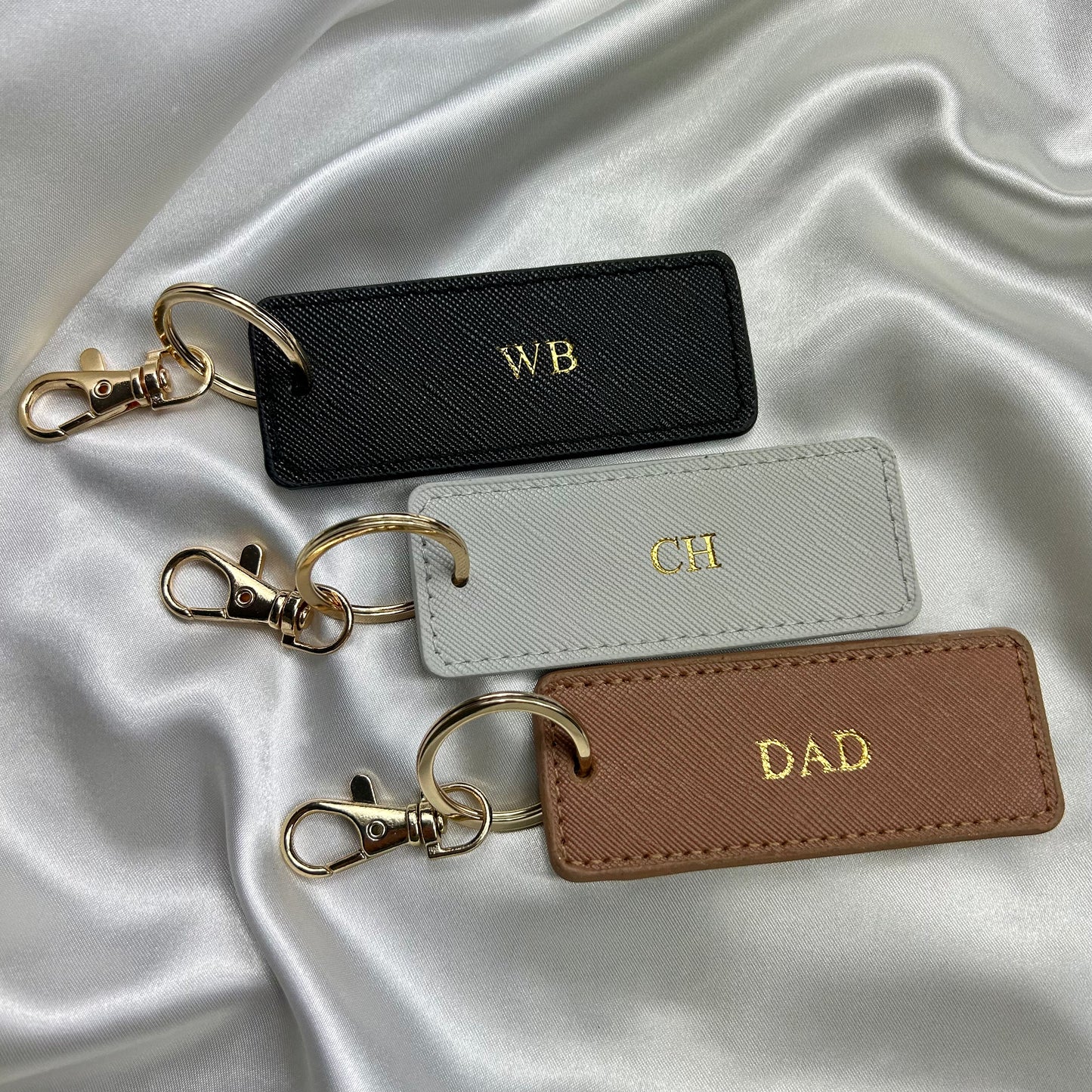 Personalised Rectangle Luggage Tag Keychain