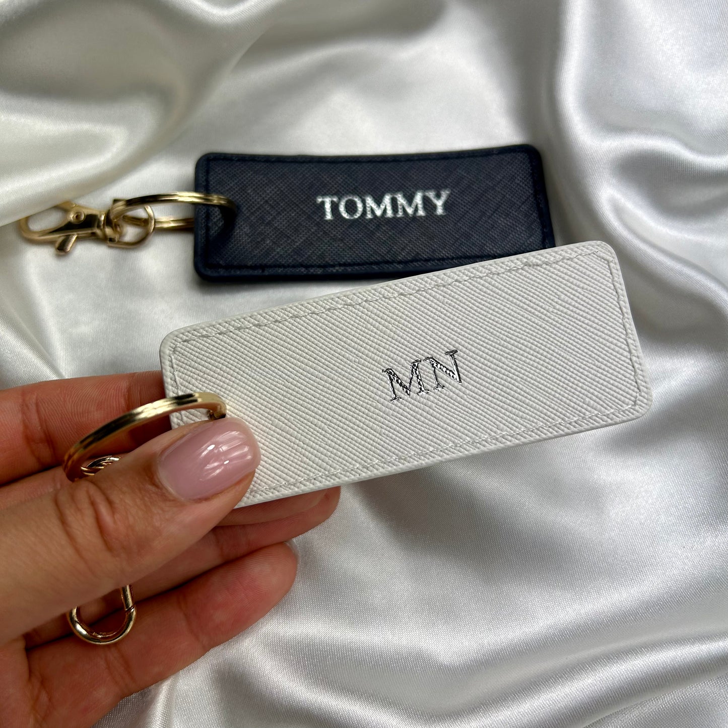 Personalised Rectangle Luggage Tag Keychain