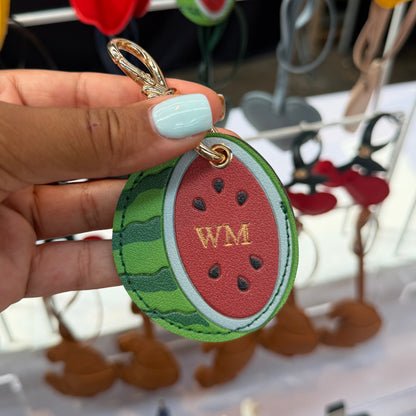 Personalised Watermelon Bag Charm - AirTag Holder