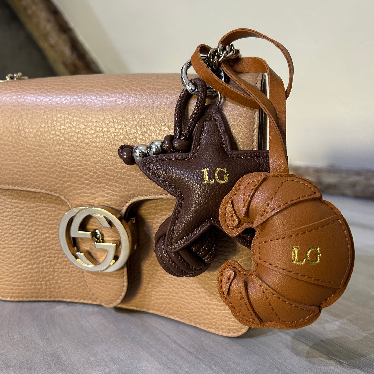 Personalised Croissant Bag Charm