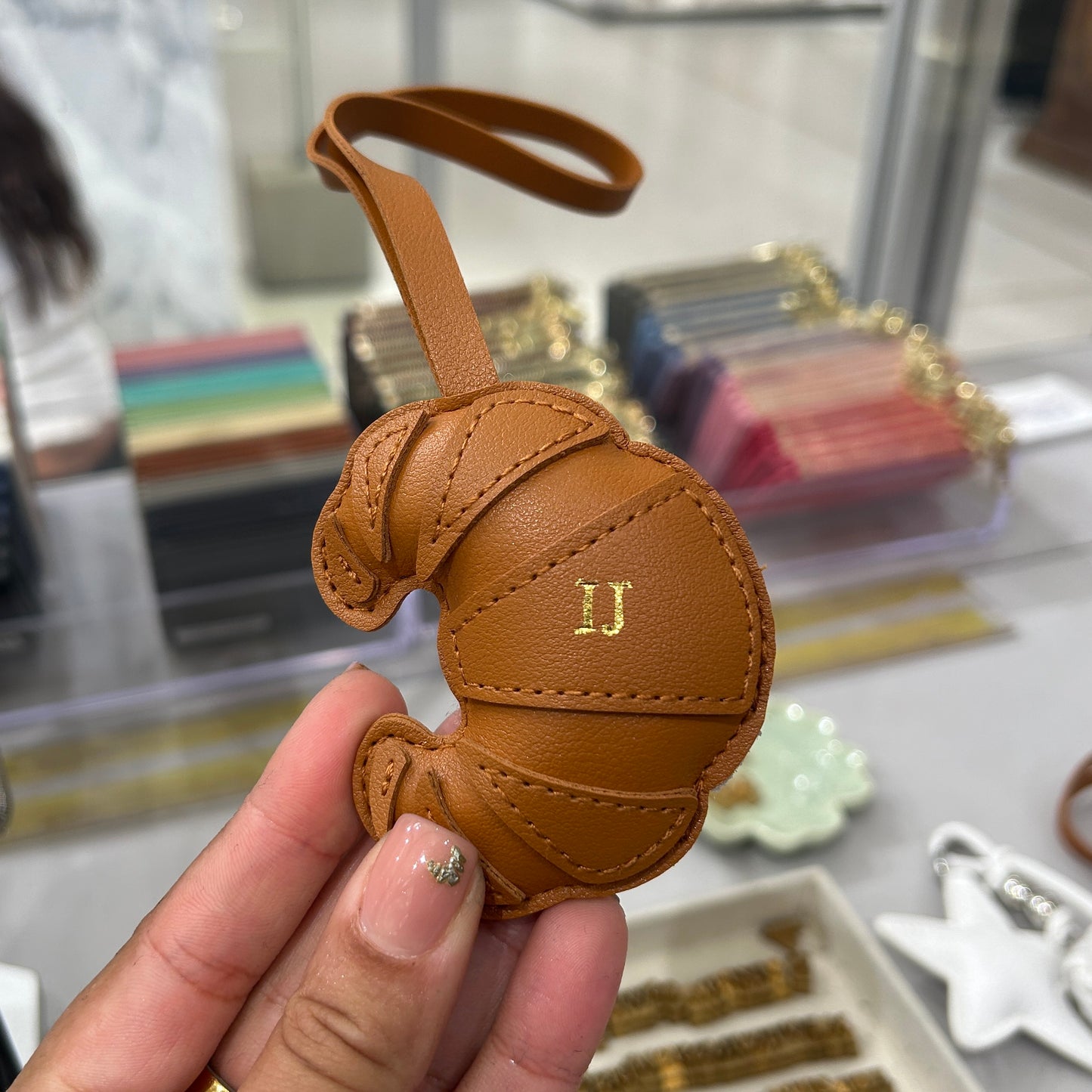 Personalised Croissant Bag Charm