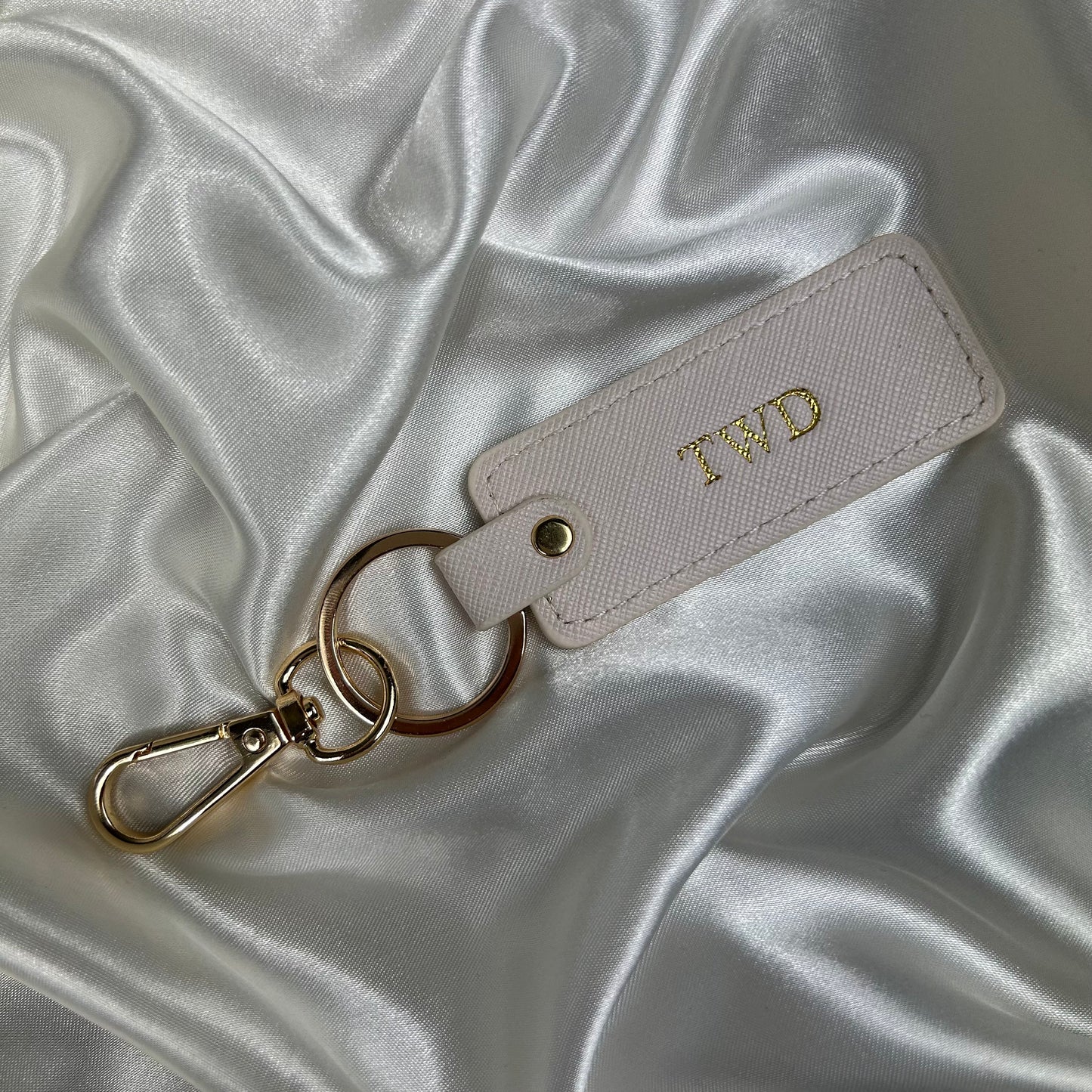 Personalised Vegan Leather Keychain