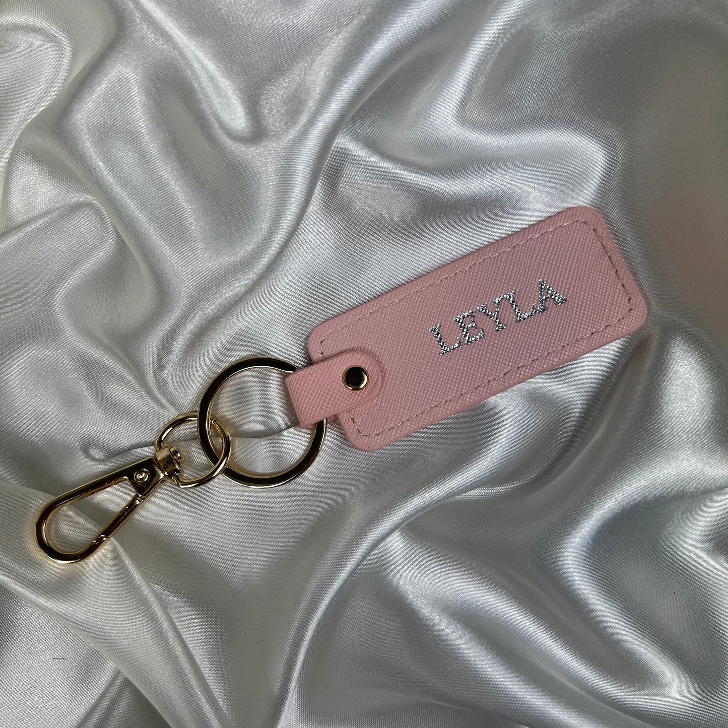 Personalised Vegan Leather Keychain