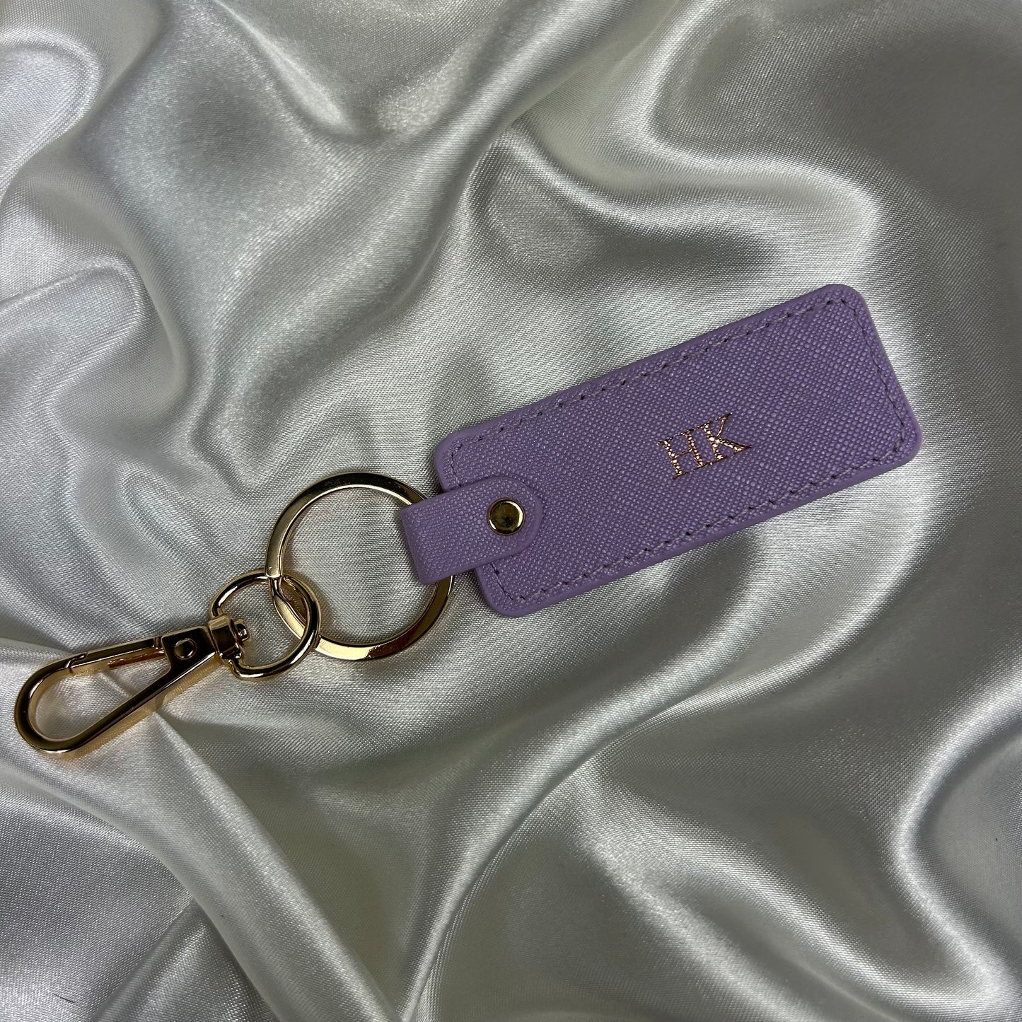 Personalised Vegan Leather Keychain