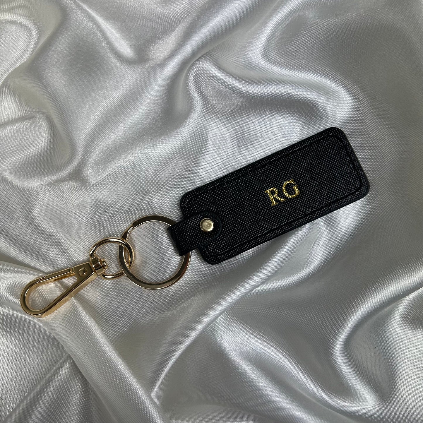 Personalised Vegan Leather Keychain