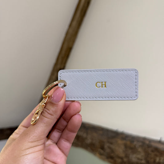 Keyring Tag - Grey/ Gold - CH