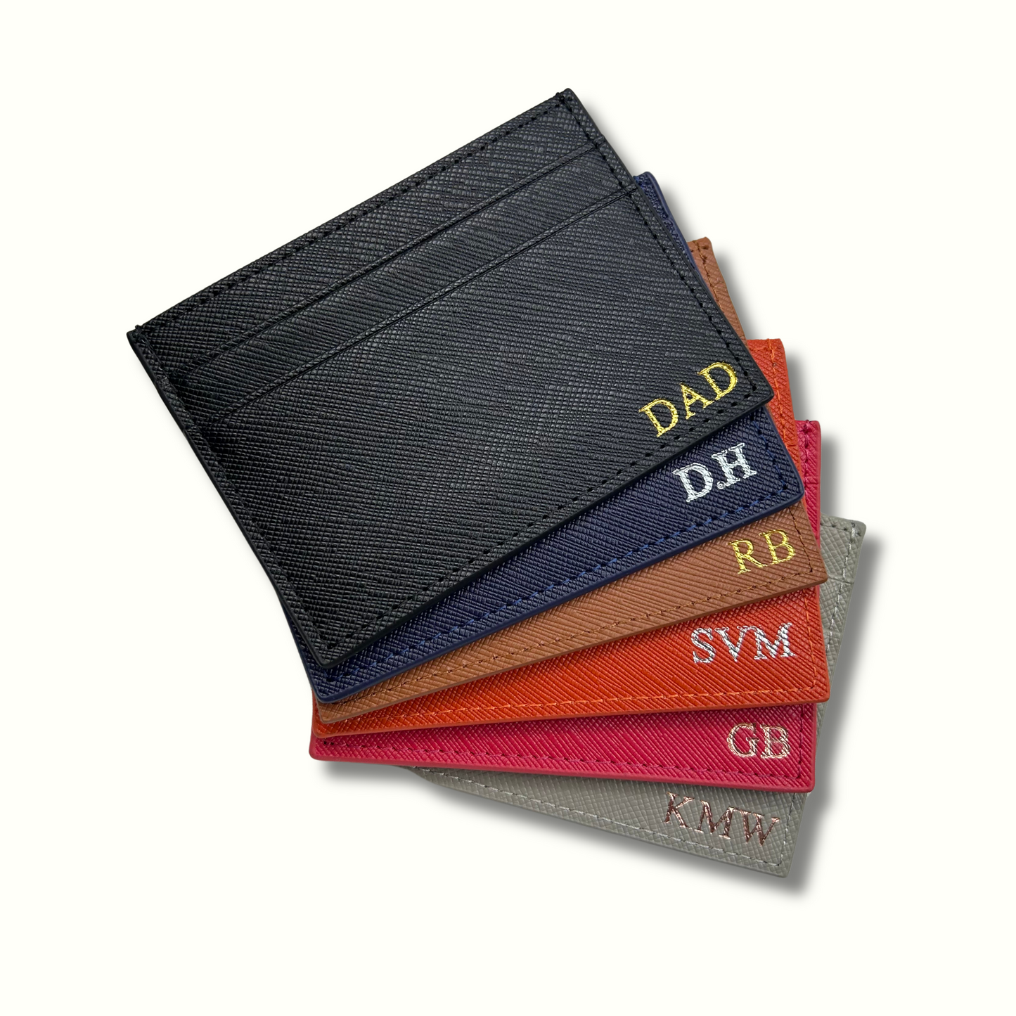 Personalised Leather Card Holder