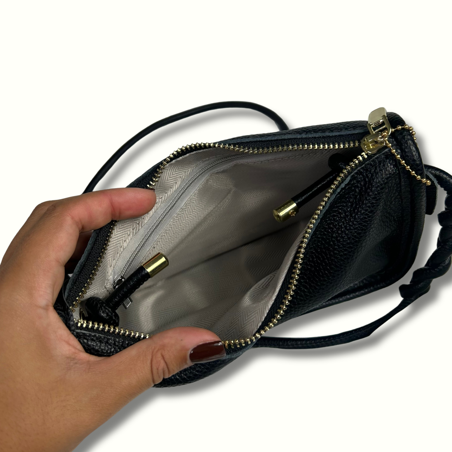 Personalised Leather Crossbody Bag