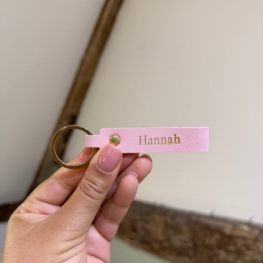 Loop Keychain - Light Pink/ Gold - Hannah
