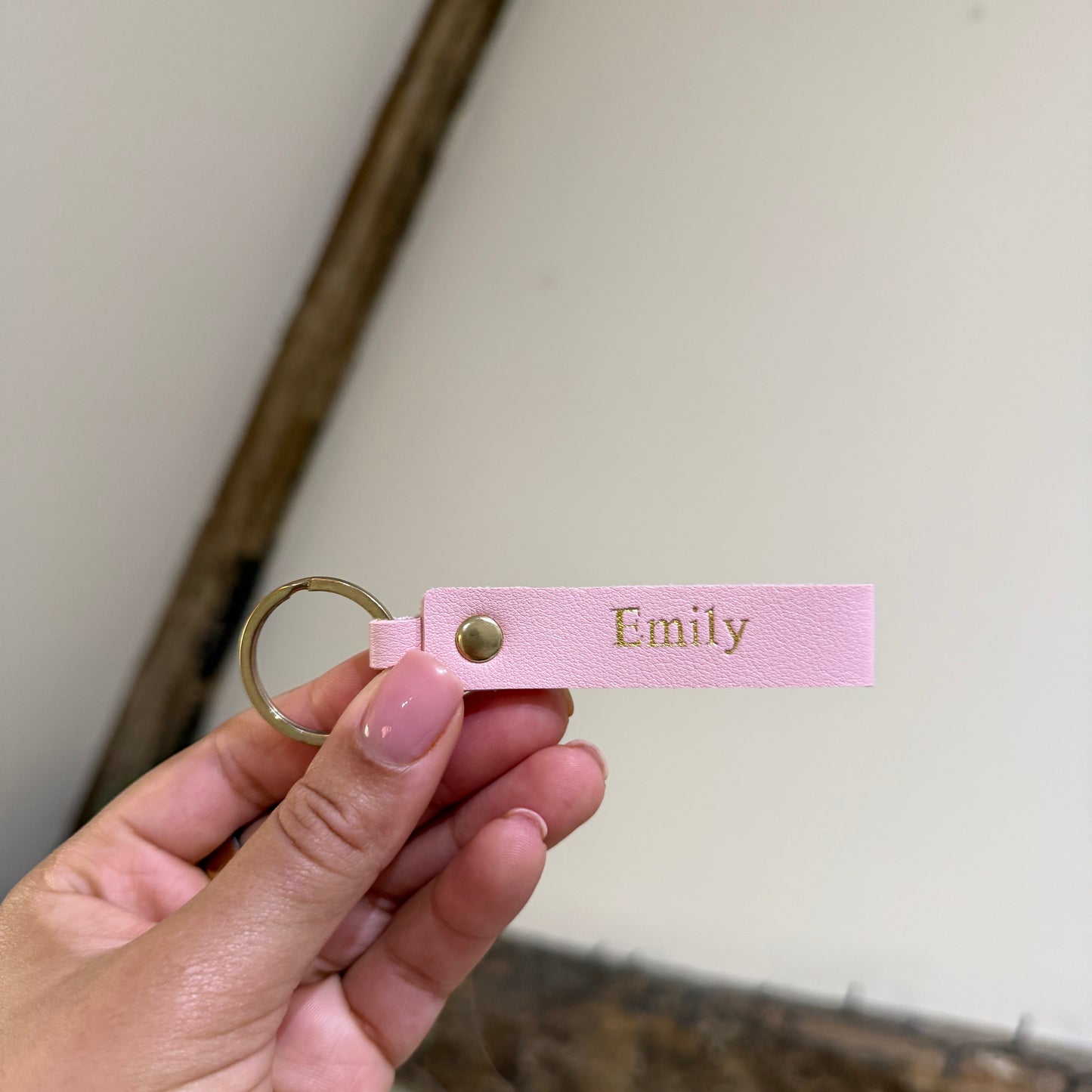 Loop Keychain - Light Pink/ Gold - Emily