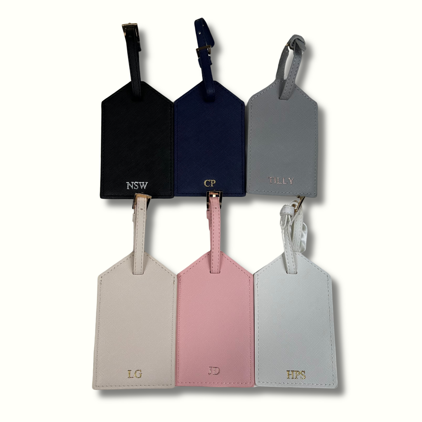Personalised Vegan Leather Luggage Tag